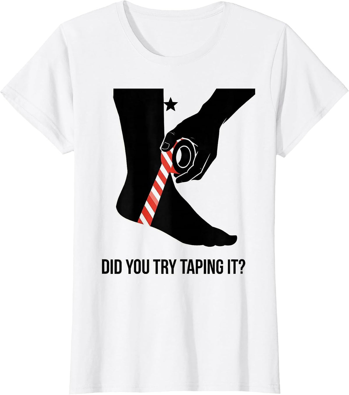 Did You Try Taping It Funny Physical Therapy Christmas T-Shirt - White