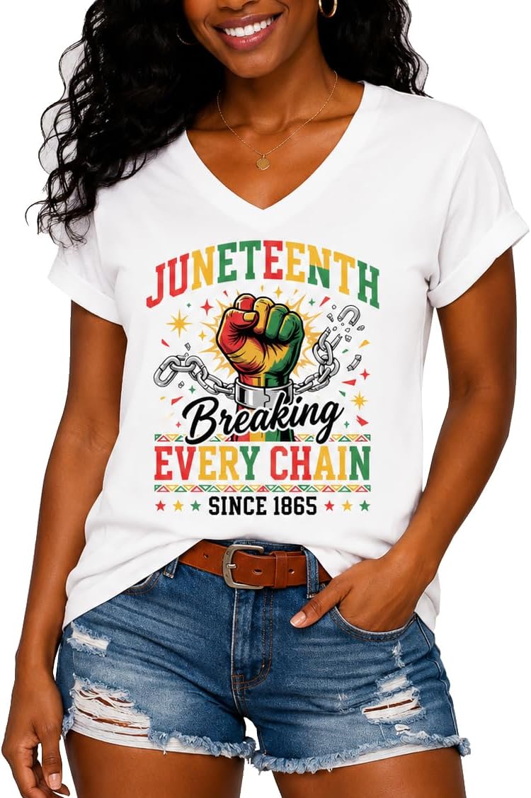 Juneteenth Shirts Men, Funny Juneteenth Shirts Women, Black History T-Shirt - White
