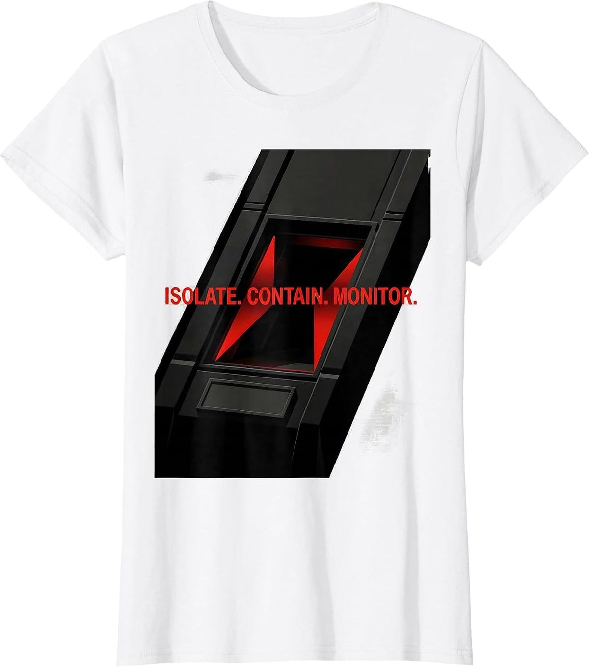 Isolate Contain Monitor Constructivist SCP Foundation T-Shirt - White