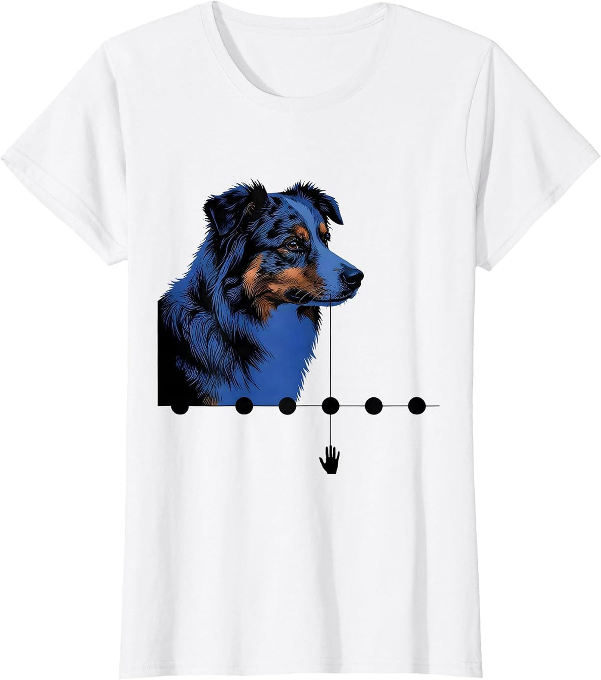Australian Shepherd Dog Mom Mini Aussie Owner Humor T-Shirt - White