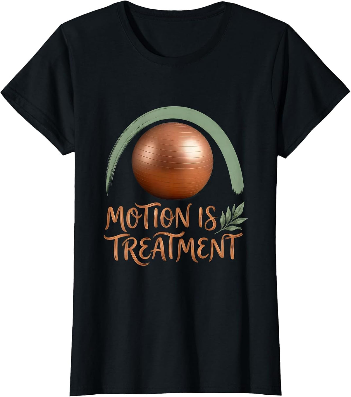 Motion Is Treatment Boho Physical Therapy PT Humor T-Shirt - Black