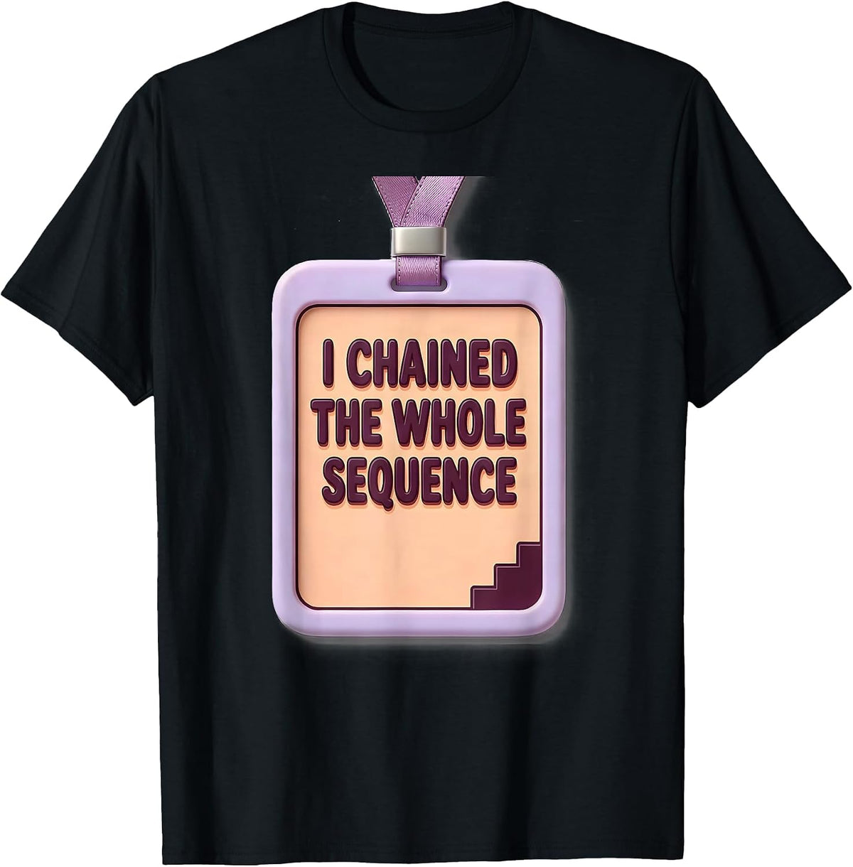 Men's I Chained The Whole Sequence Cute Kawaii ABA RBT Behavior T-Shirt - Black