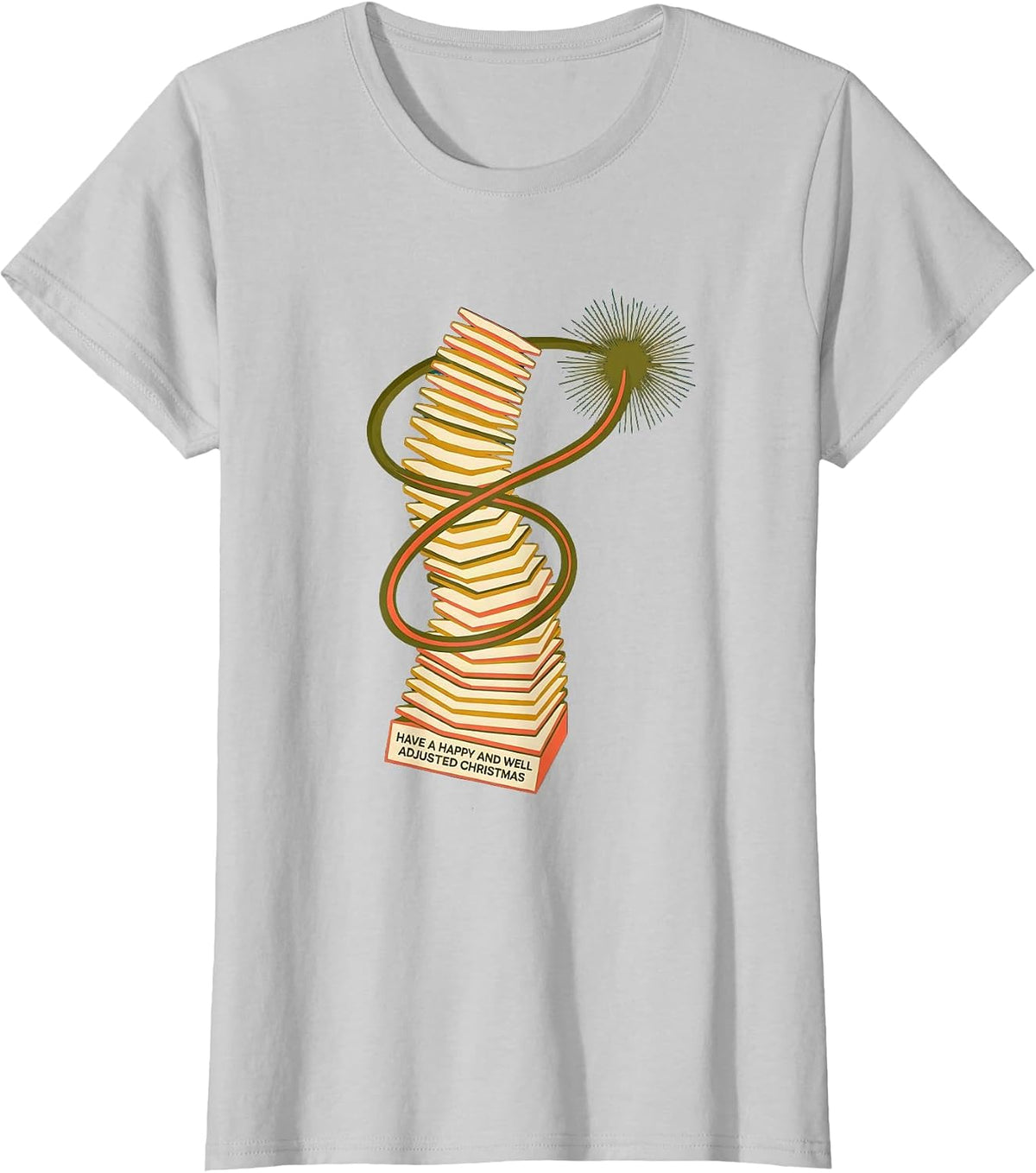 Women's Have A Happy And Well Adjusted Christmas Funny Chiropractor T-Shirt - Silver Grey