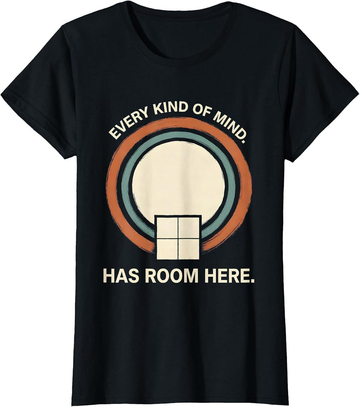 Every Kind Of Mind Has Room Here Inclusive Special Education T-Shirt - Black