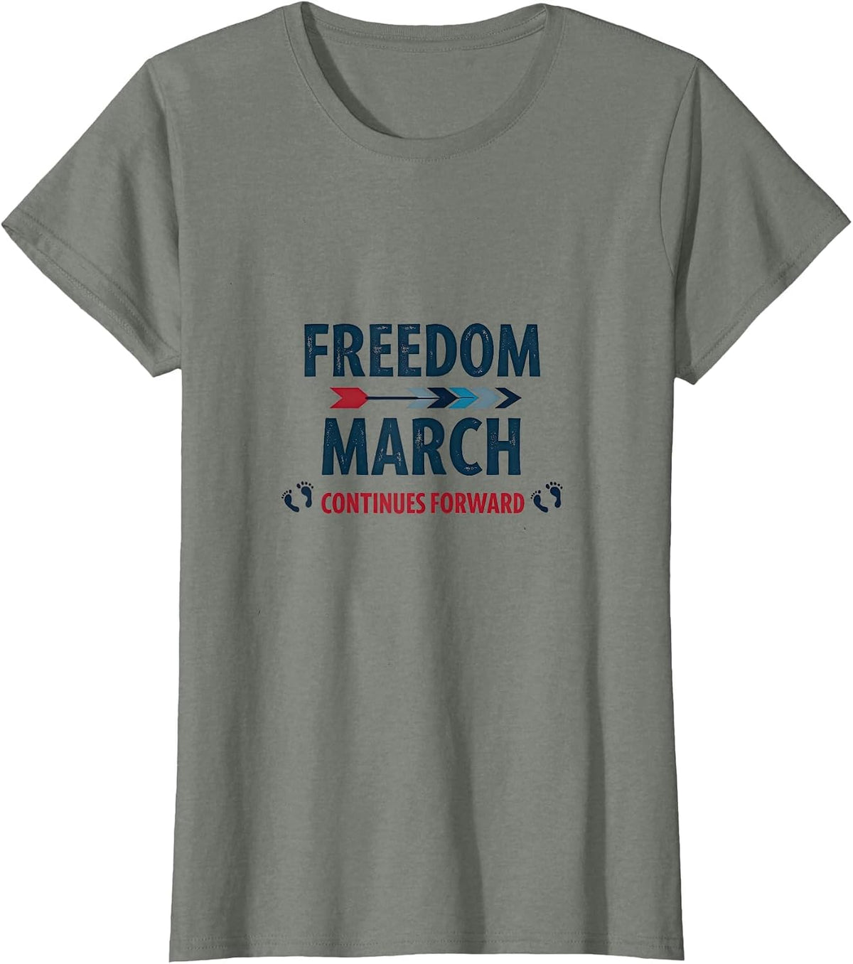 Freedom March Continues Forward Inauguration 2025 T-Shirt - Olive Heather