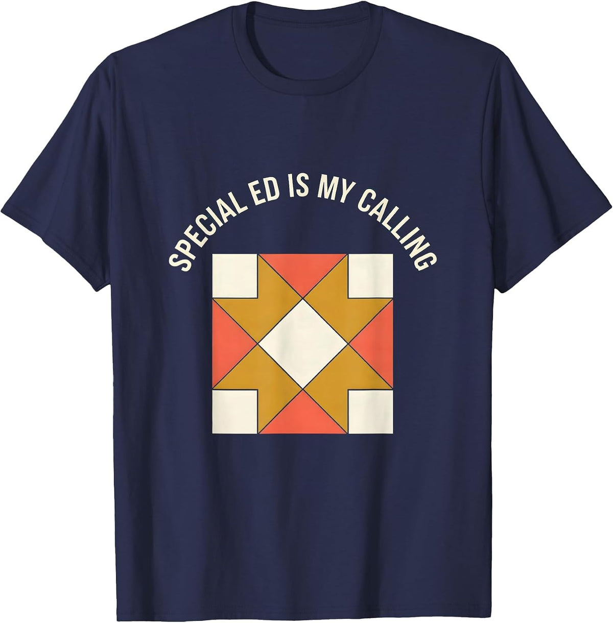 Special Ed Is My Calling Sped Teacher Design T-Shirt - Navy Blue