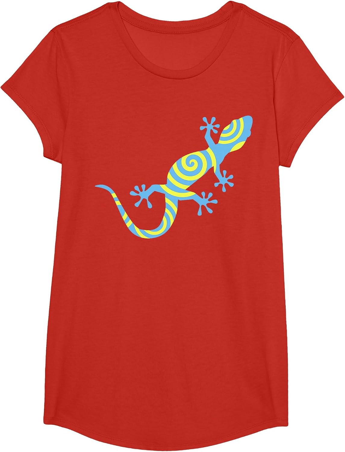 Colored Gecko T-Shirt T-Shirt - Girls Red