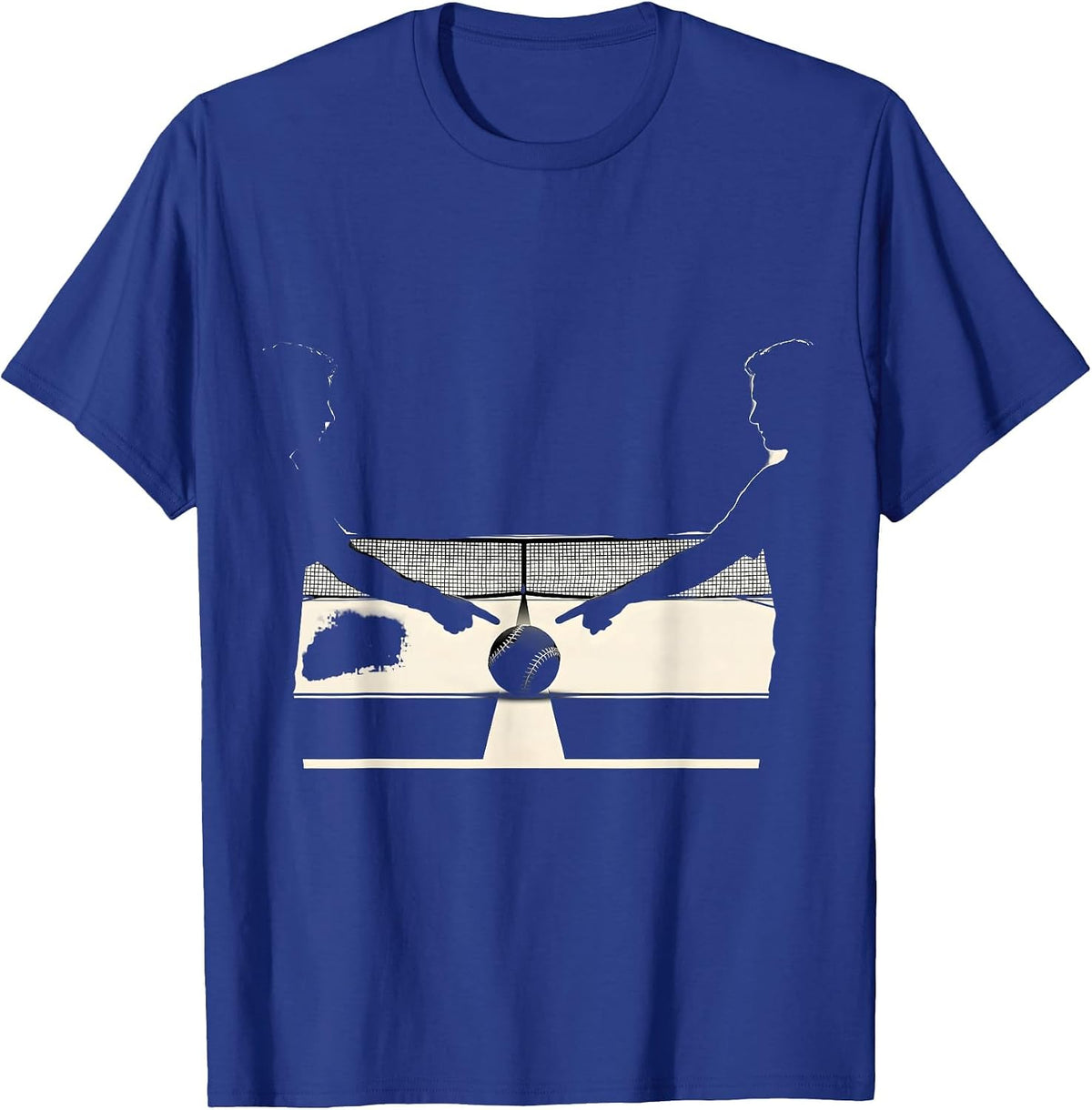 Tennis Player Silhouettes Humor Gift T-Shirt - Royal Blue