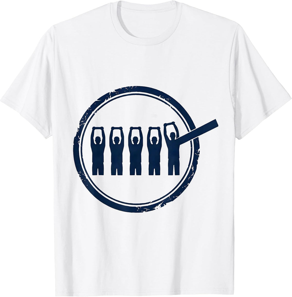Men's Resistance Bands PT Groovy Physical Therapy Emblem T-Shirt - White