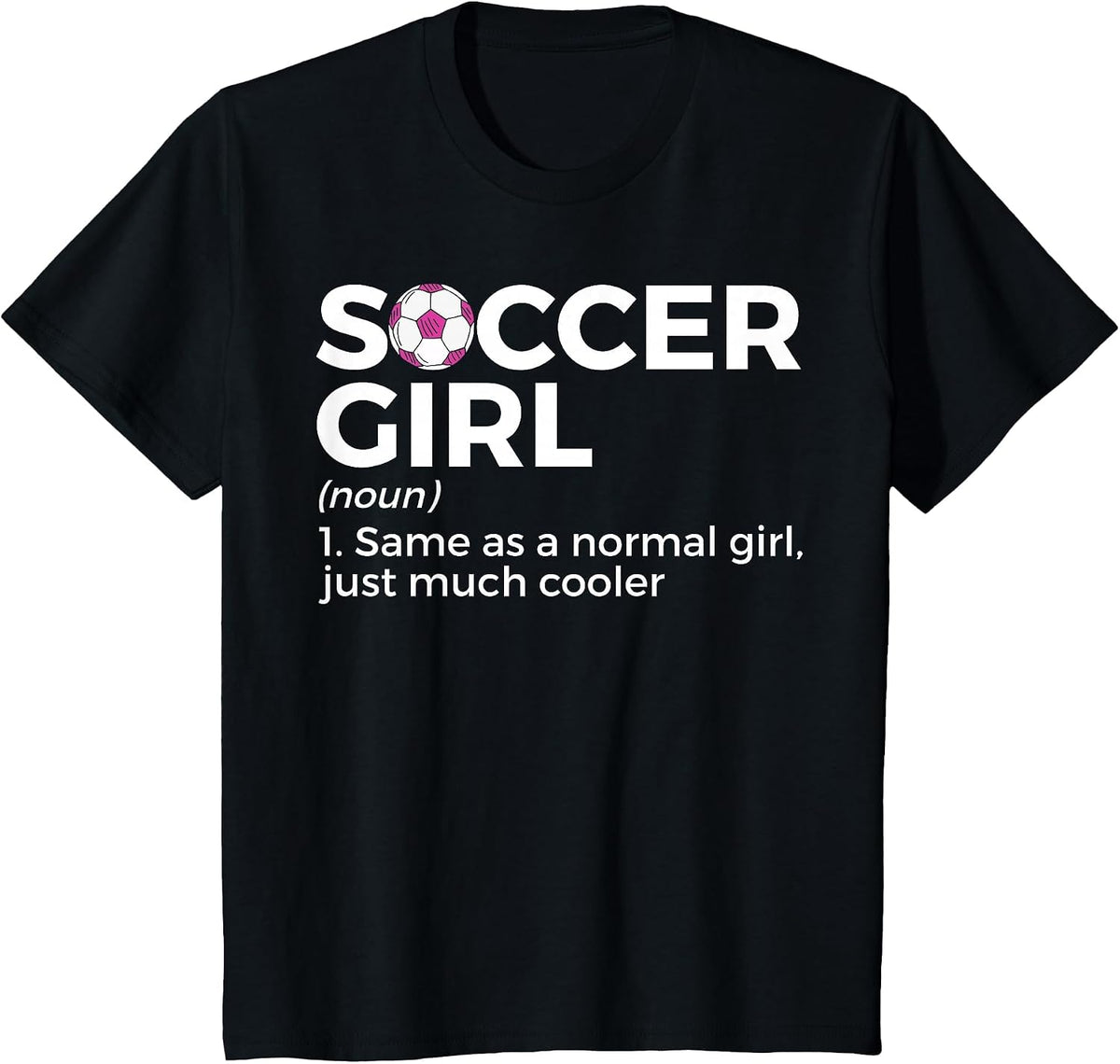 Soccer Girl Definition T-Shirt - Black