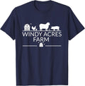 Windy Acres Farm Apparel T-Shirt - Navy Blue