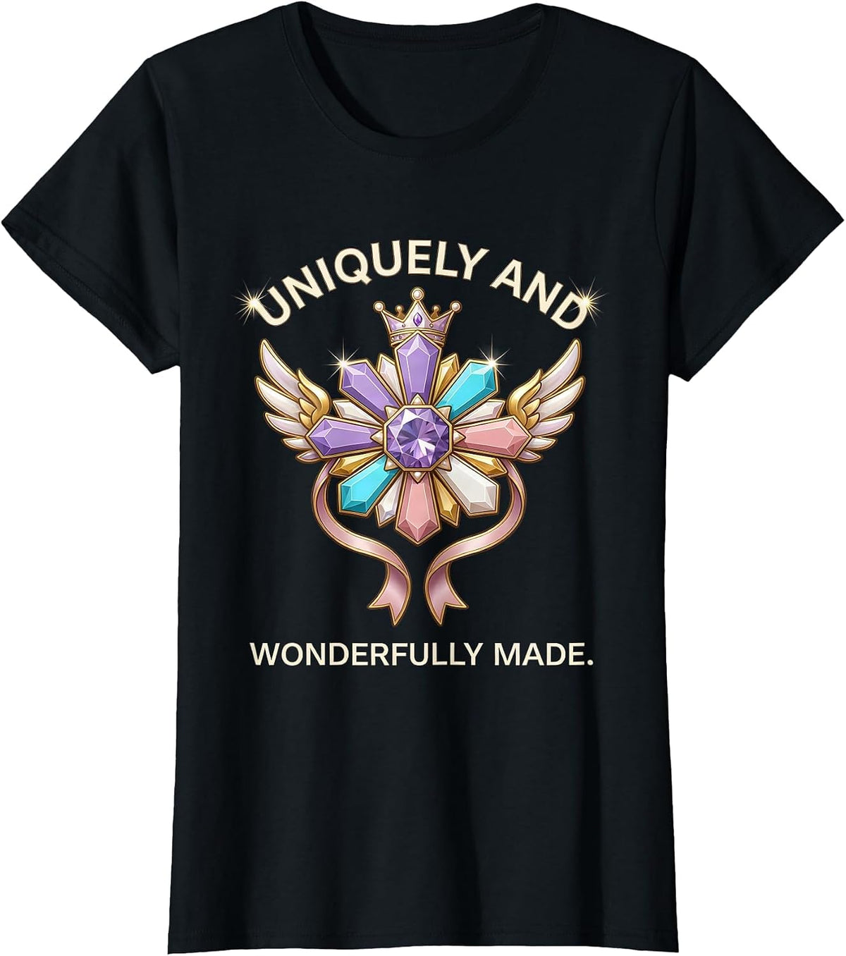 Uniquely and Wonderfully Made Autism Awareness T-Shirt - Black