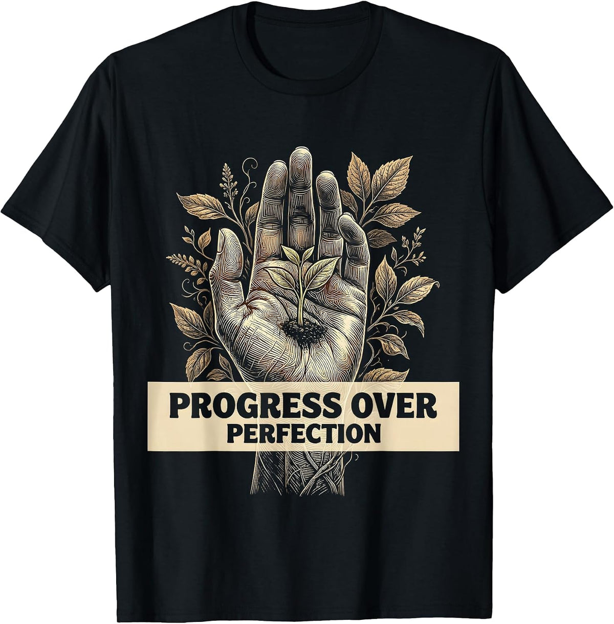 Men's Progress Over Perfection Special Education Teacher T-Shirt - Black