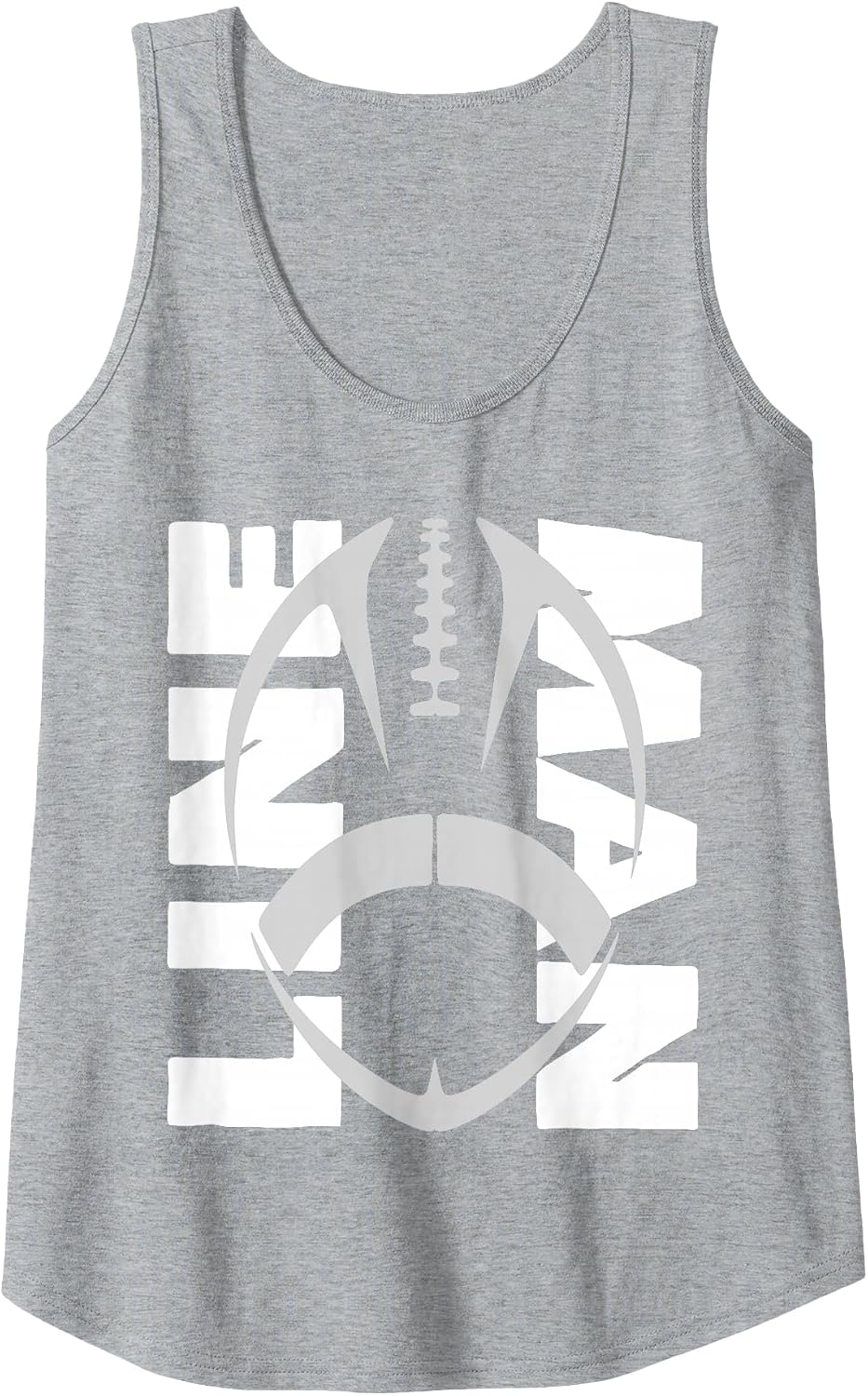 Football Lineman - Offensive/Defensive Line Tank Top - Heather Grey