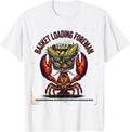 Men's Basket Loading Foreman Vintage Funny Mardi Gras Crawfish T-Shirt - White