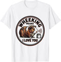 Men's Wheeking Means I Love You Funny Guinea Pig Lover Cavy Owner T-Shirt - White