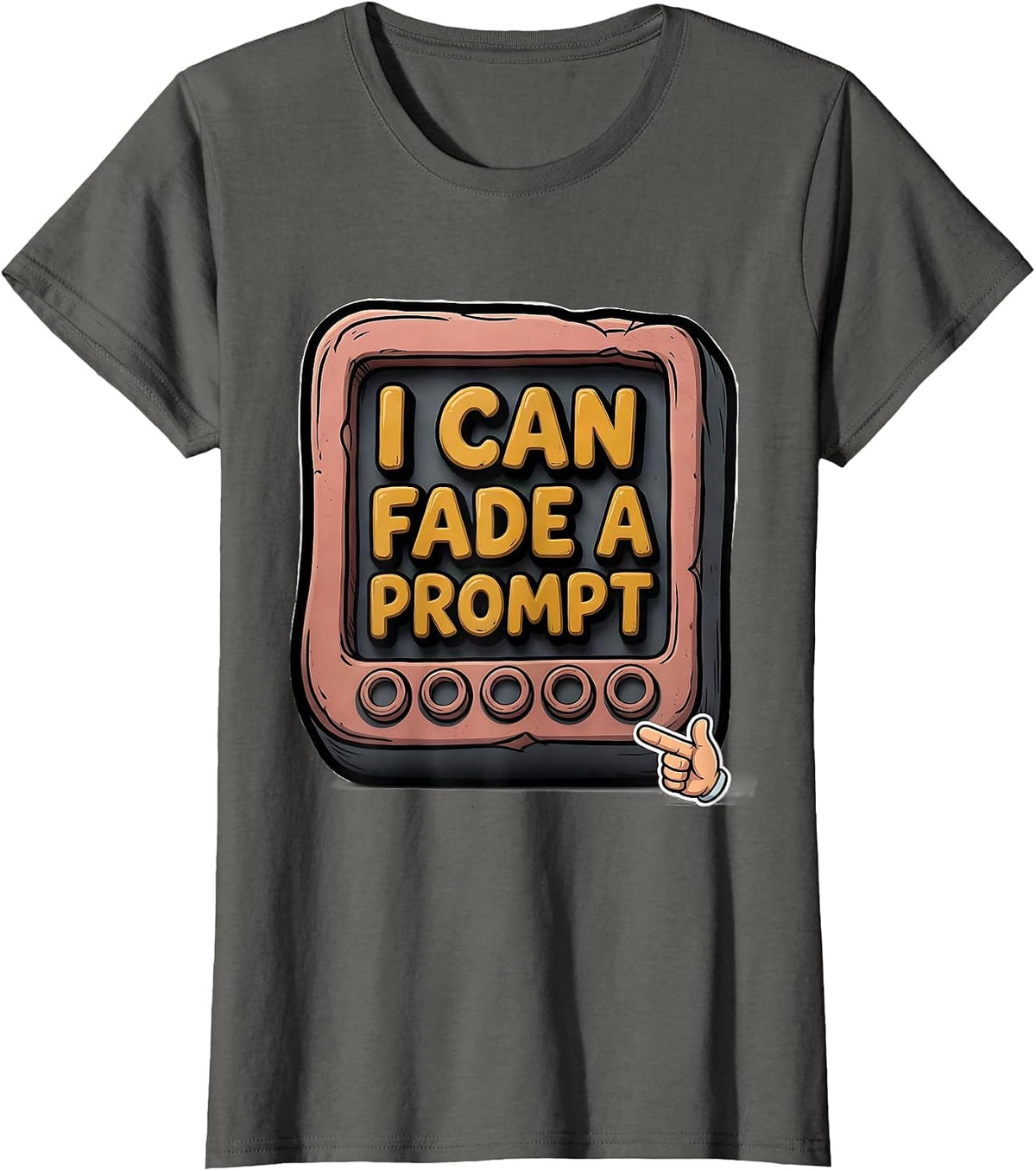 Women's I Can Fade A Prompt Funny Special Education Teacher SPED T-Shirt - Asphalt Grey
