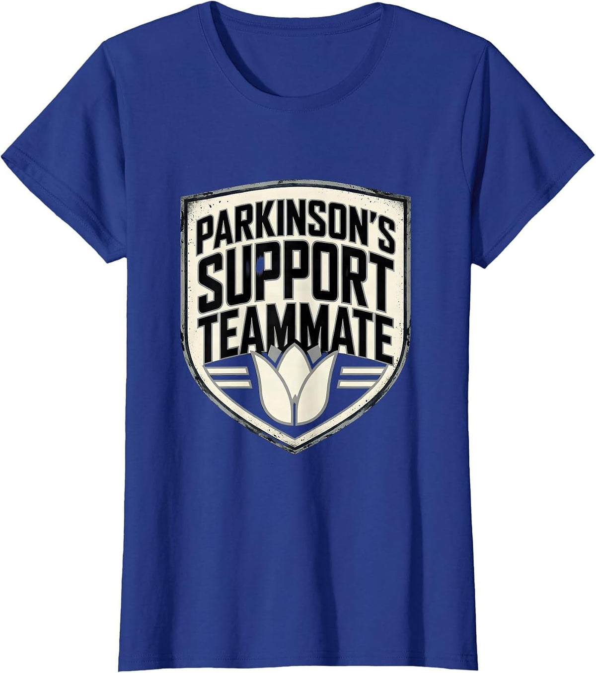 Women's Parkinson's Support Teammate Sports Awareness T-Shirt - Royal Blue