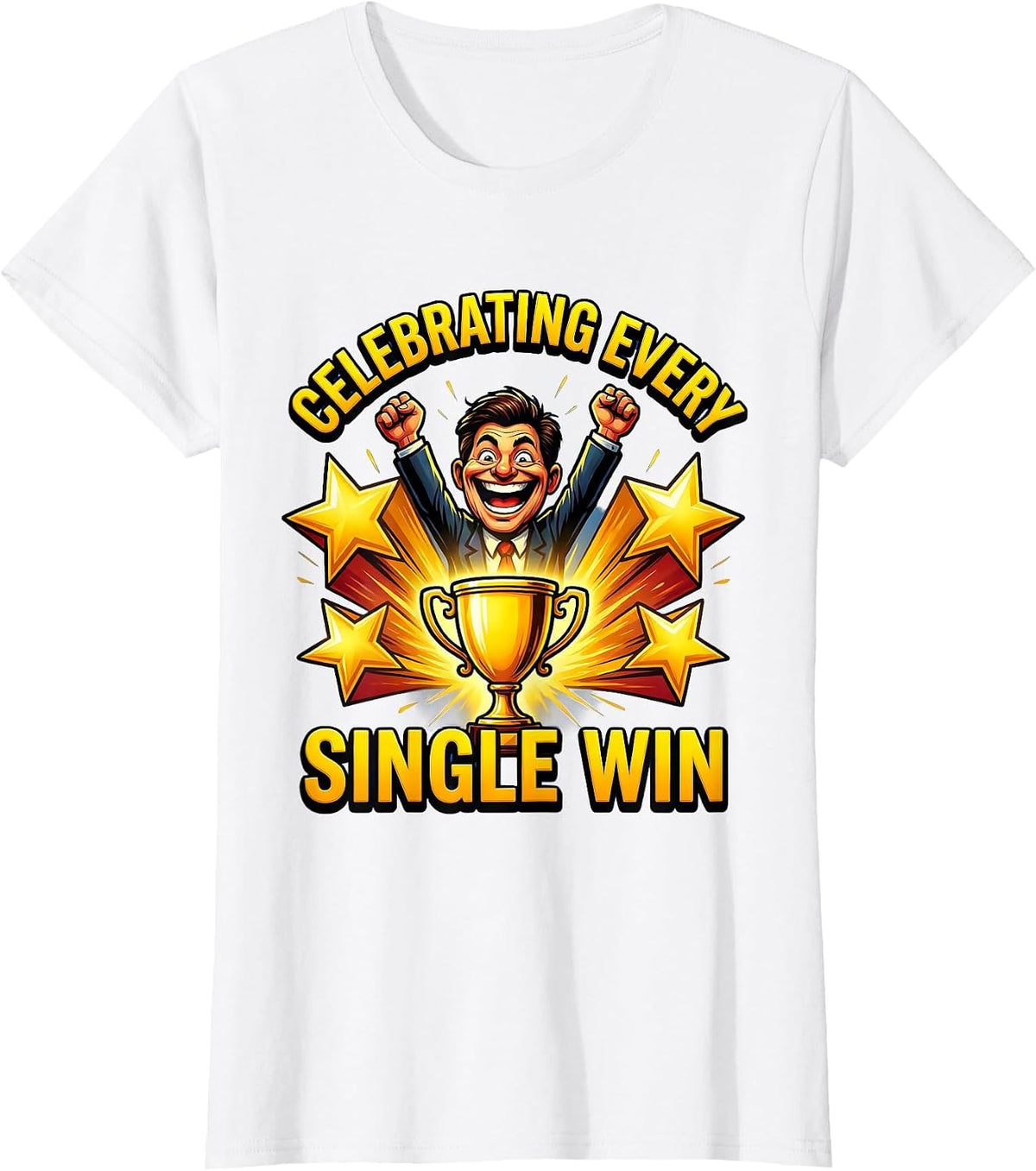 Sped Teacher Celebrating Every Single Win Design T-Shirt - White