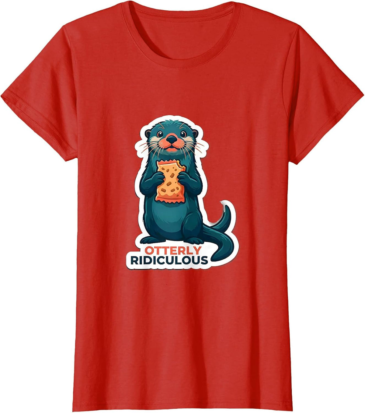 Otterly Ridiculous Funny Otter Lover Gift for Otter T-Shirt - Red