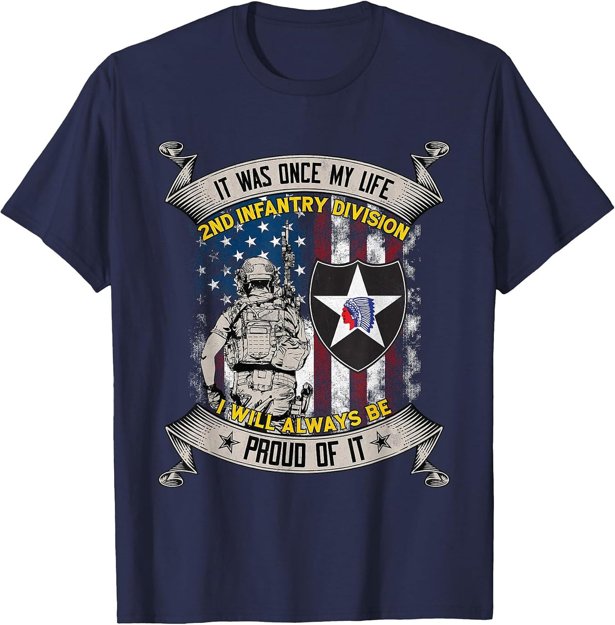 2nd Infantry Division Veteran Camp Humphreys South Korea Tee T-Shirt - Navy Blue