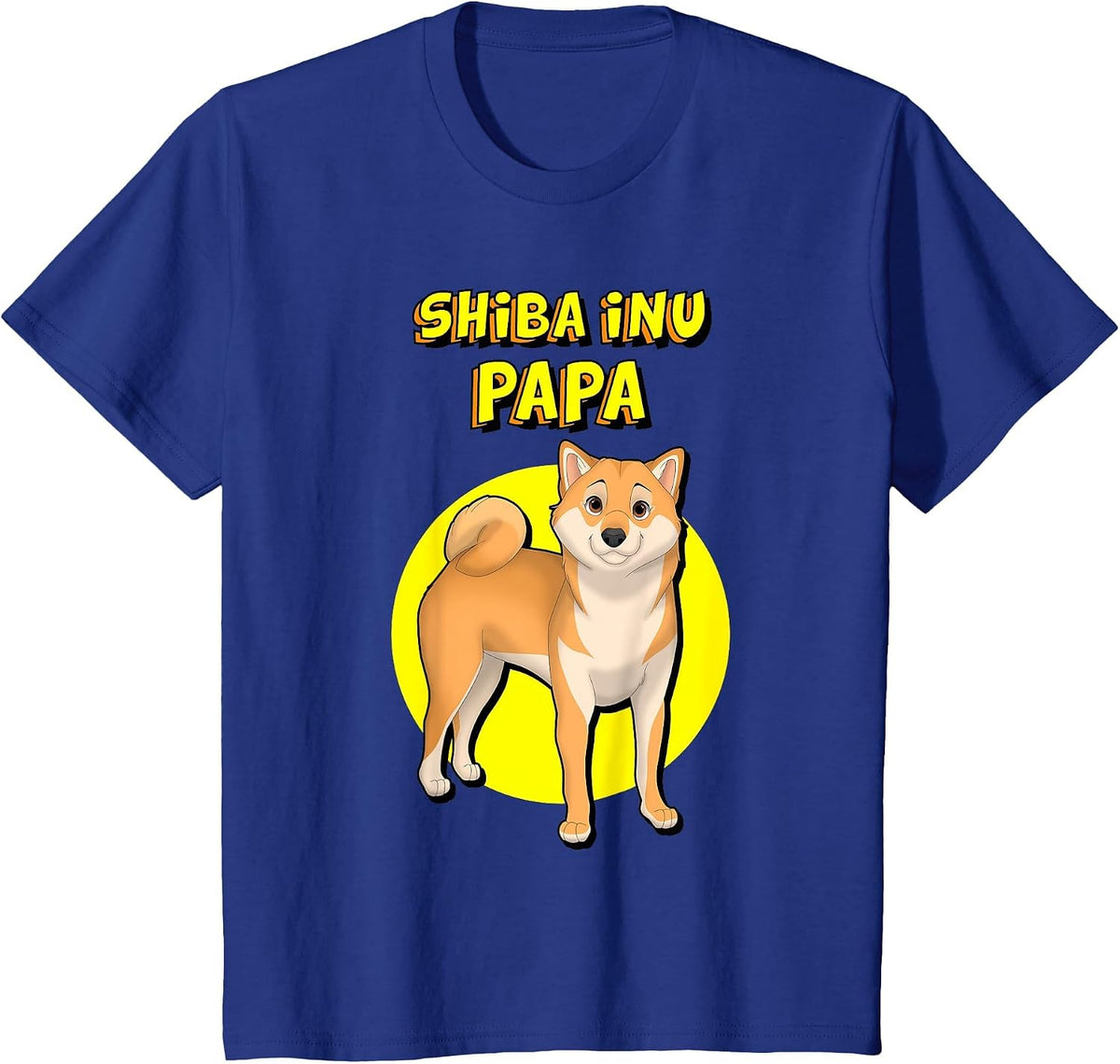 Shiba Inu Papa Shiba Inu Dog Father T-Shirt - Royal Blue