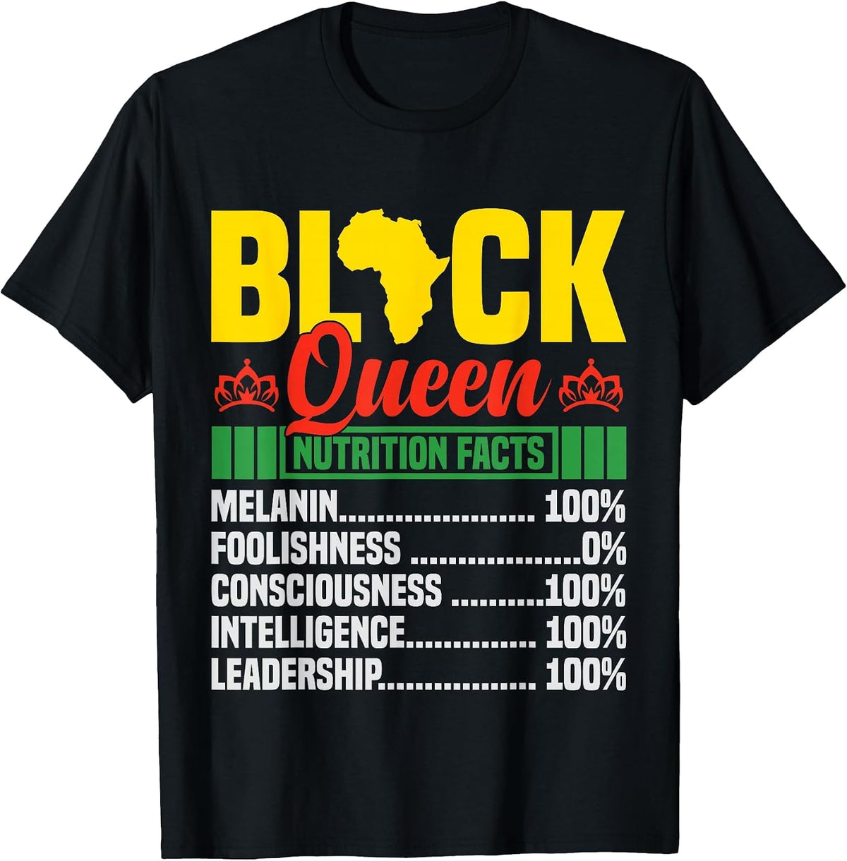 Black History Month Tee Black African American Junteenth T-Shirt - Black
