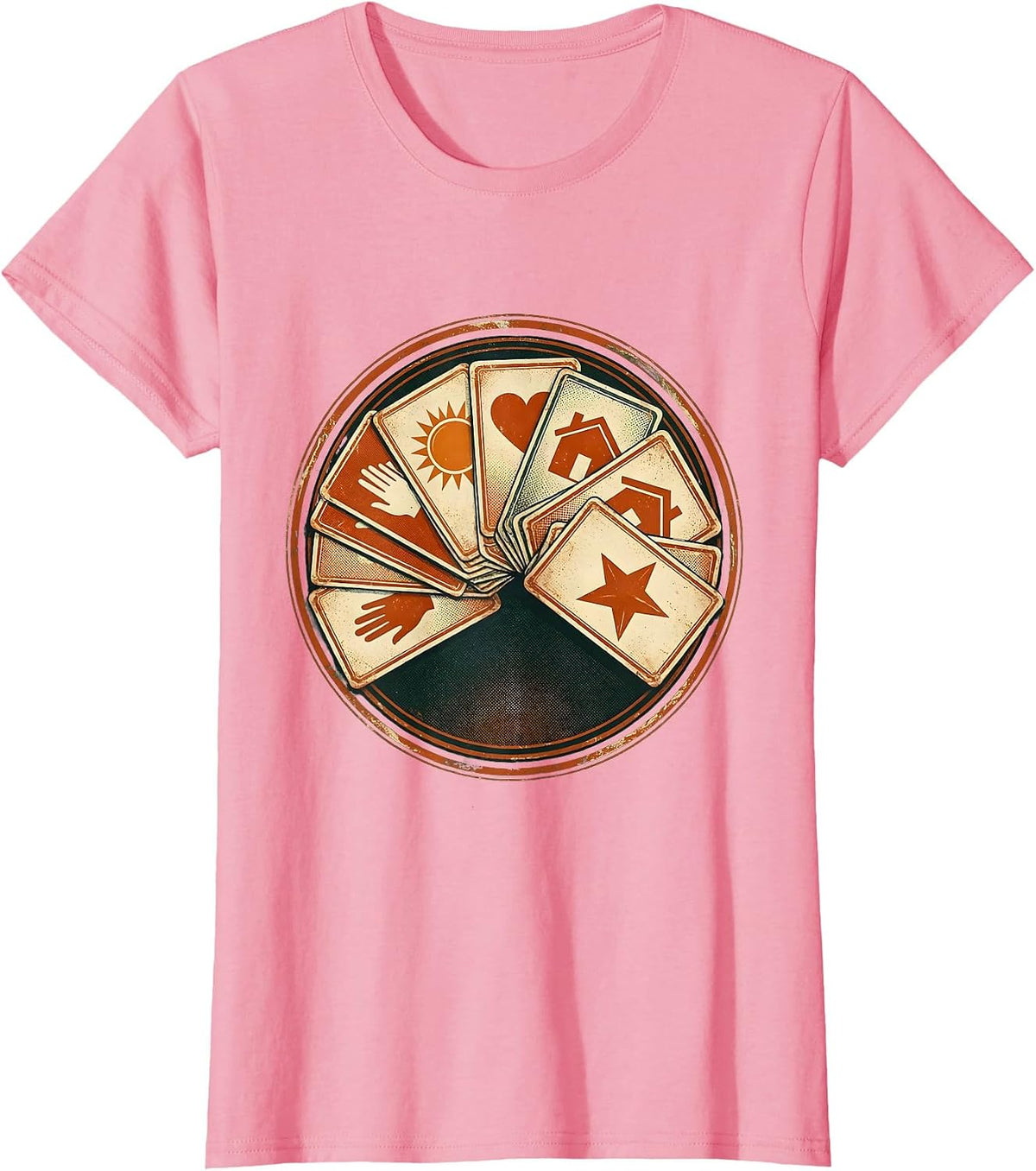 Women's Colorful Communication Symbol Cards SPED Teacher T-Shirt - Pink