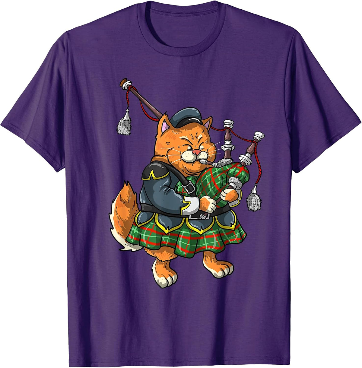 Bagpipe Art for Men Women Bagpipe Player Kilt Lover Bagpiper T-Shirt, Men, Black, Small - As Pictured