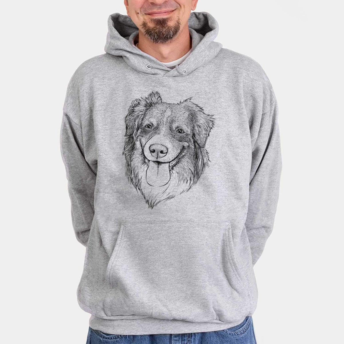 Bare Siena the Australian Shepherd Dog Triblend T-Shirt - size chart