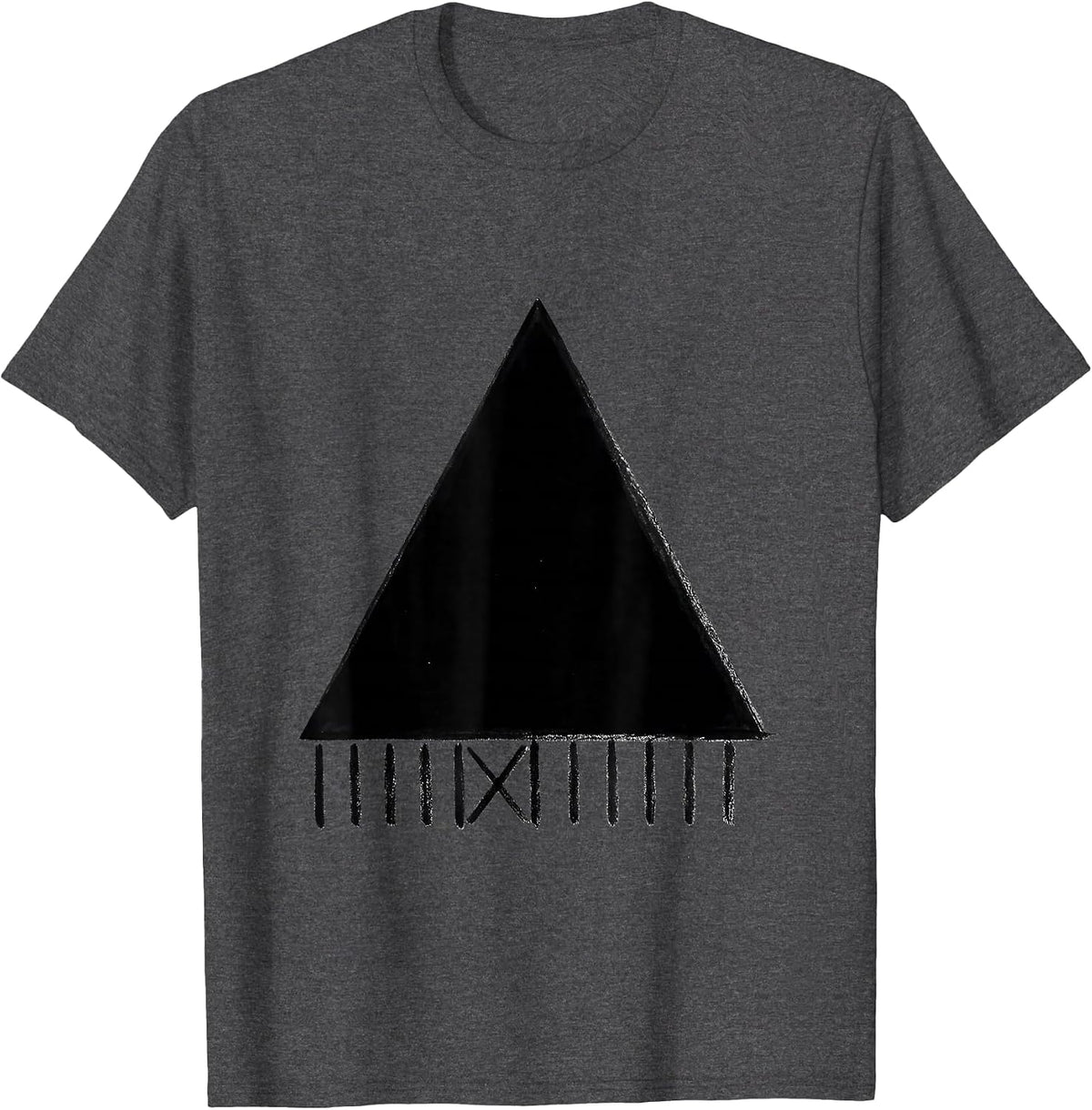 Men's Physical Therapy Wedge Rehab Team Minimalist Design T-Shirt - Dark Heather Grey