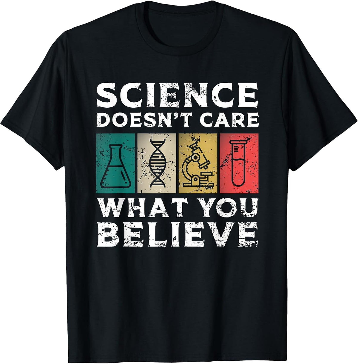 Cool Science Art for Men Women Scientist Science Lovers T-Shirt - Black