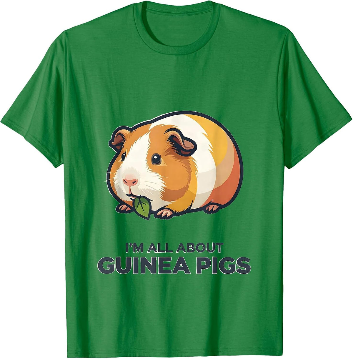 Men's I’m All About Guinea Pigs Funny Pig Lover Gift for Kids T-Shirt - Kelly Green