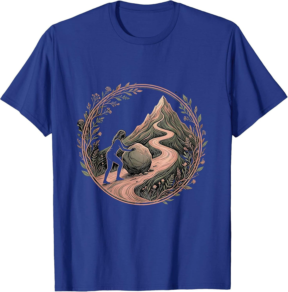School Counselor Boulder Mountain Graphic T-Shirt - Royal Blue