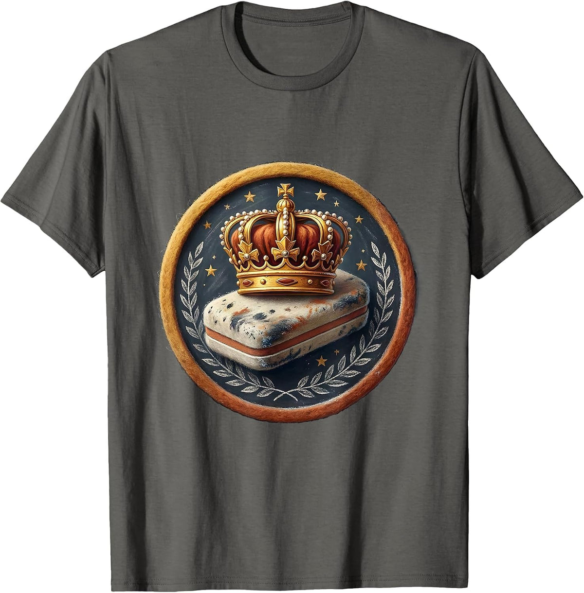 Men's Special Education Teacher Crown Eraser Graphic T-Shirt - Asphalt Grey