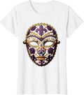 Women's Let the Good Times Roll Mardi Gras Design T-Shirt - White