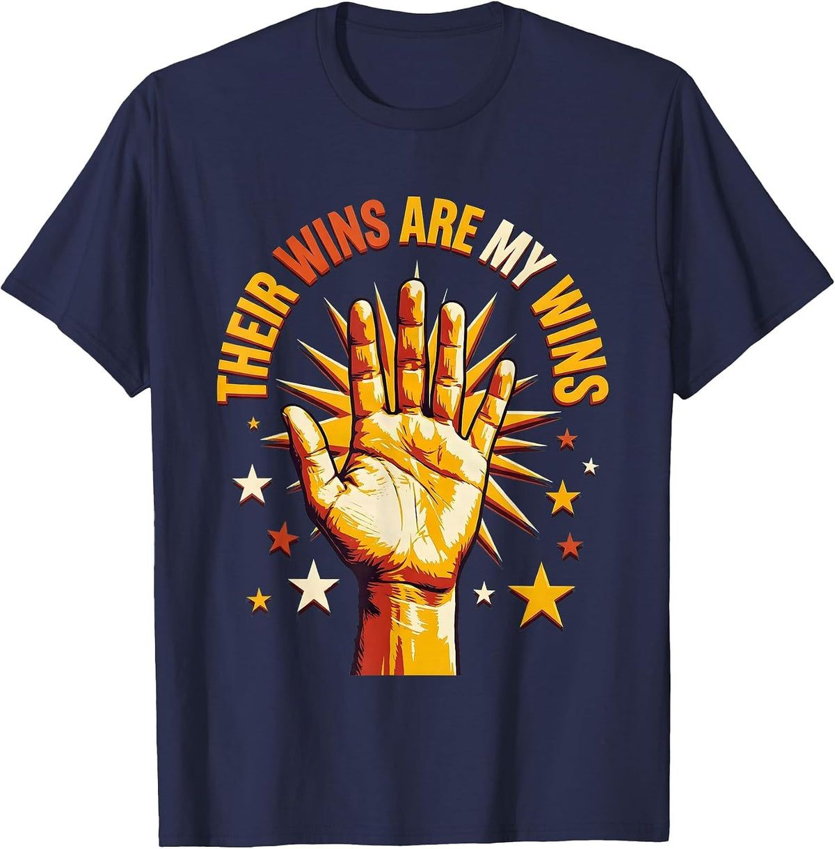 Their Wins Are My Wins Special Education Teacher T-Shirt - Navy Blue
