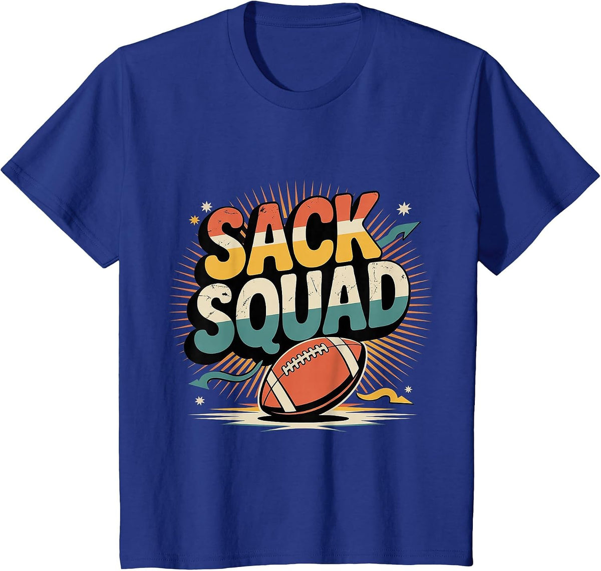 Sack Squad Defensive Football Lineman Team ||- T-Shirt - Royal Blue