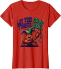 Women's Let The Good Times Boil Funny Mardi Gras Crawfish Carnival T-Shirt - Red