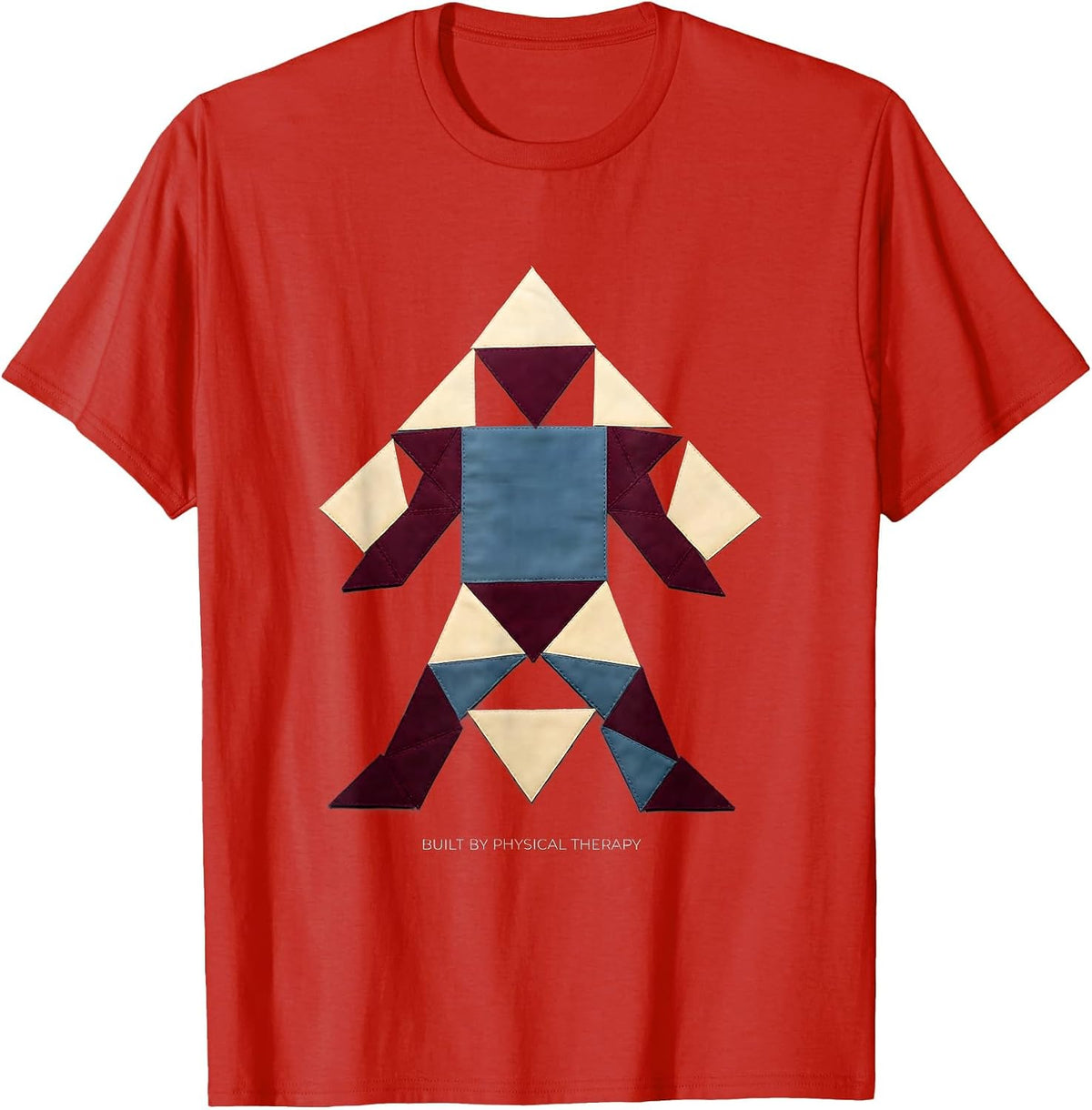 Men's Built by Physical Therapy Proud PT Design T-Shirt - Red