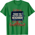 Men's Thank You For Your Labor Neighbor Patriotic Labor Day Union T-Shirt - Kelly Green