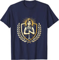 Labor Day Overalls Wrench Graphic Tee T-Shirt - Navy Blue