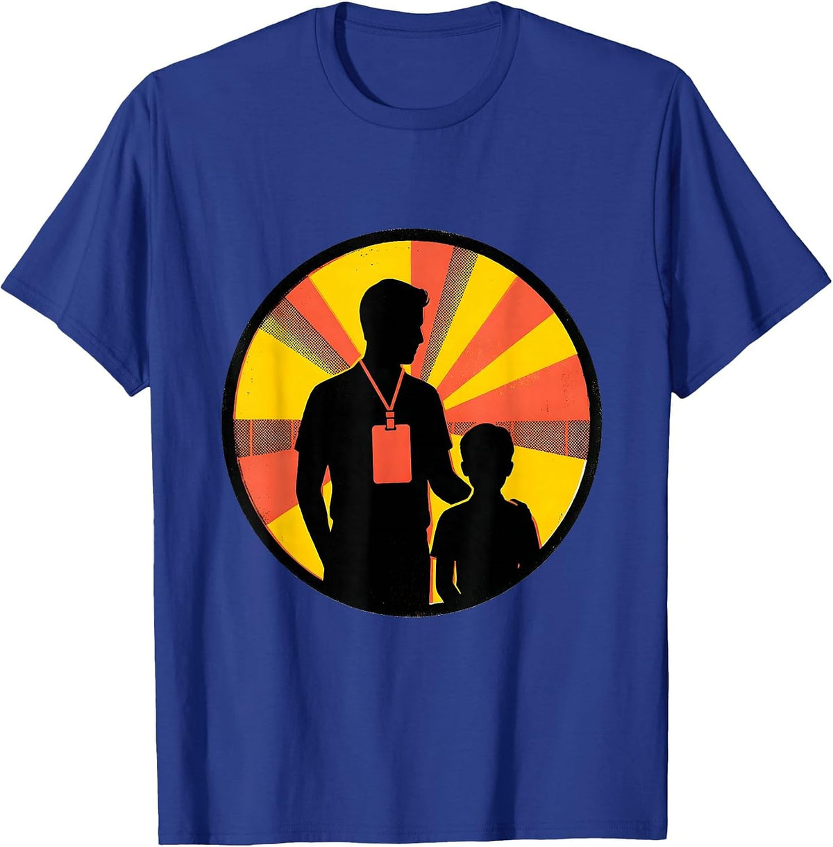 Sealed Para Badge Classroom Humor Appreciation Gift T-Shirt - Royal Blue