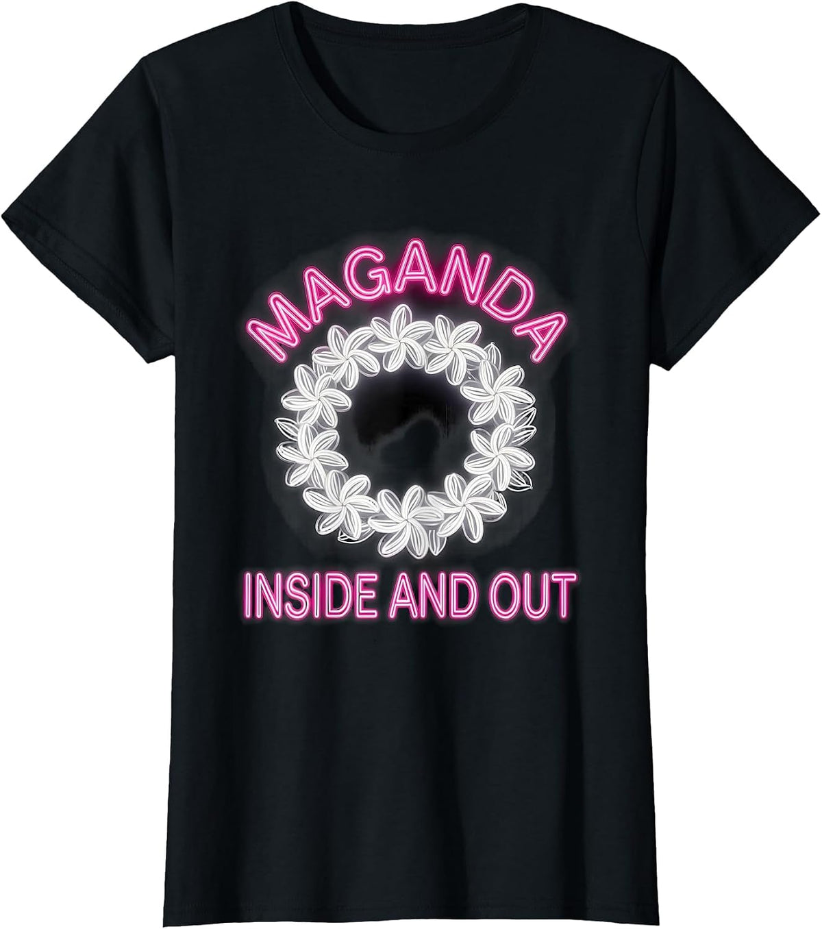 Maganda Inside and Out Filipino Pride Design T-Shirt - Black