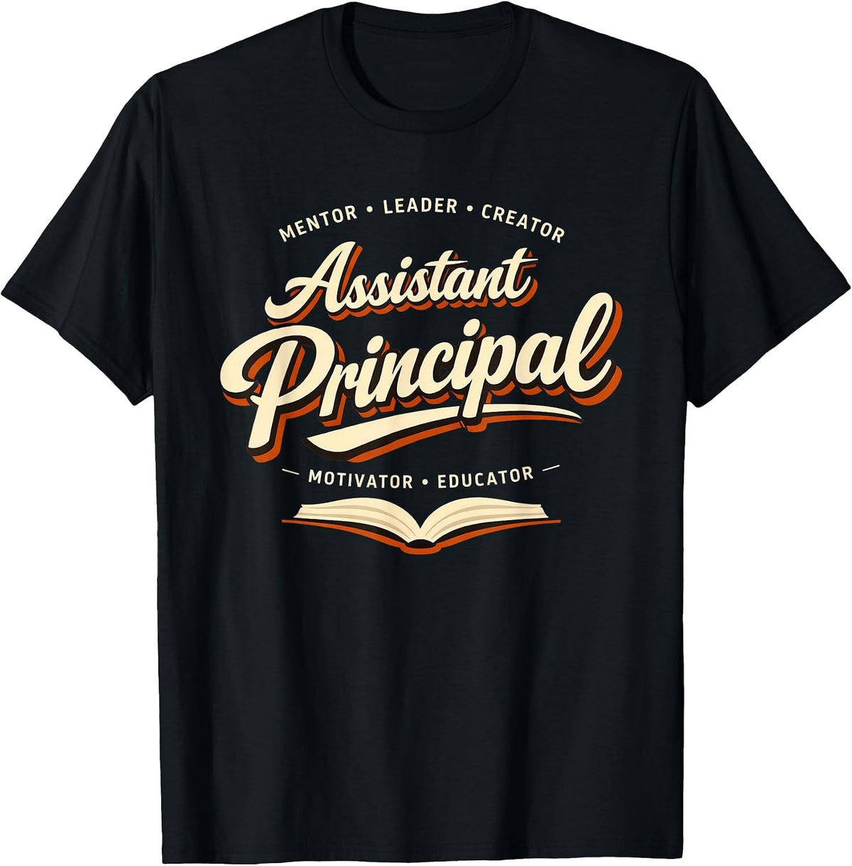 Groovy Assistant Principal Teacher Appreciation Week T-Shirt - Black