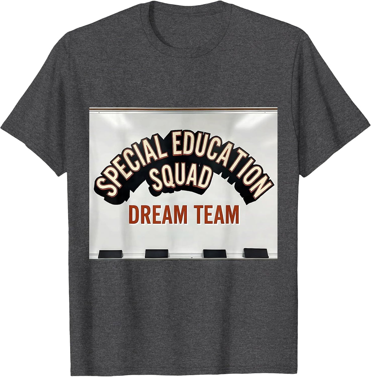 Men's Special Education Squad Dream Team Retro Teacher T-Shirt - Dark Heather Grey