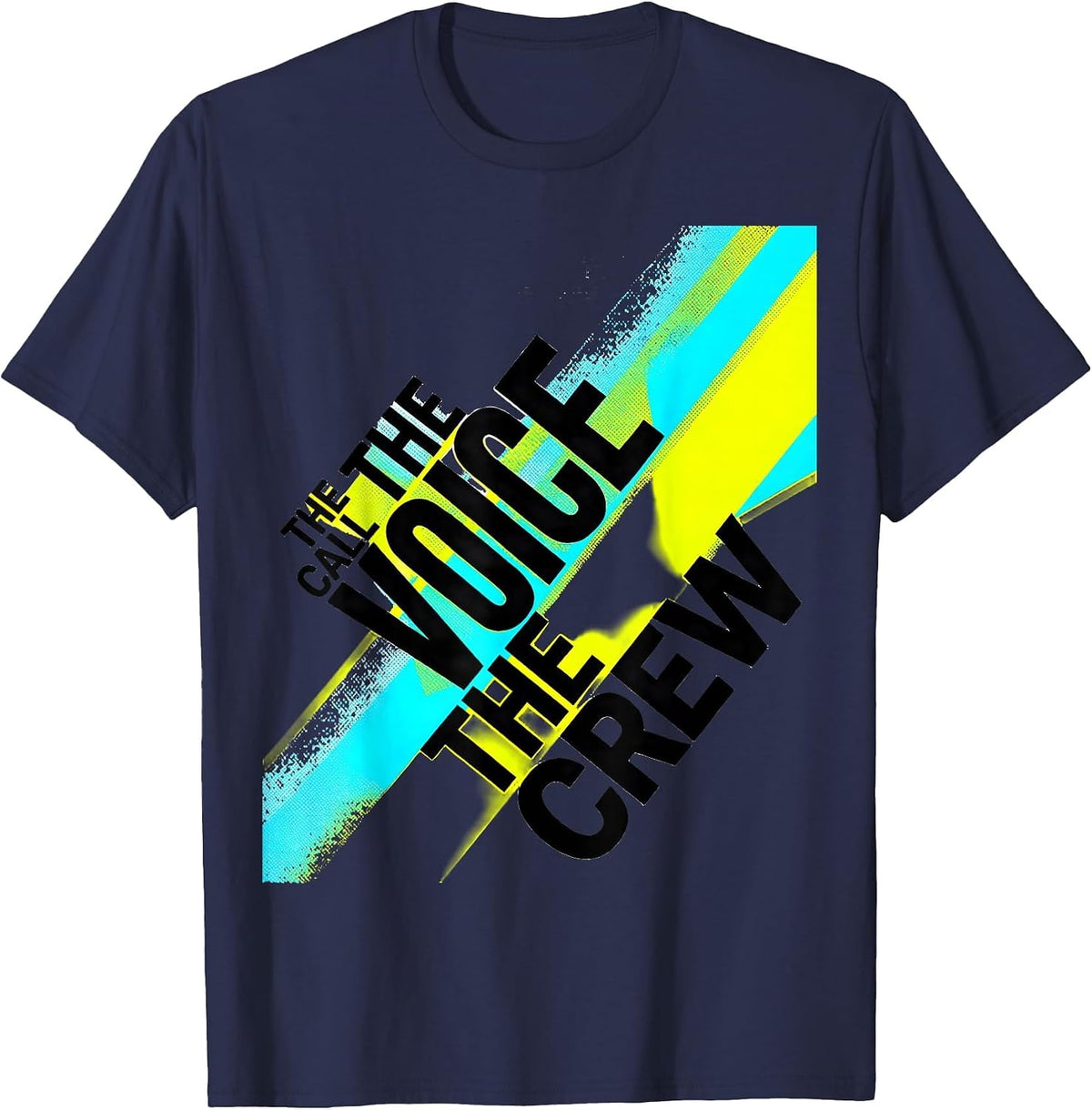 Men's The Call The Voice The Crew First Responder Tribute Flag T-Shirt - Navy Blue
