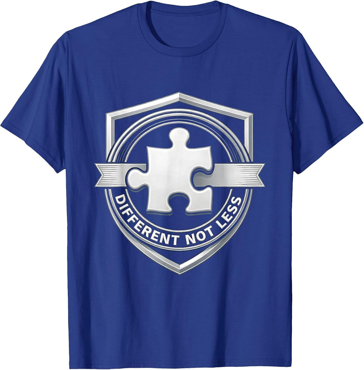 Men's Different Not Less Special Education Awareness T-Shirt - Royal Blue
