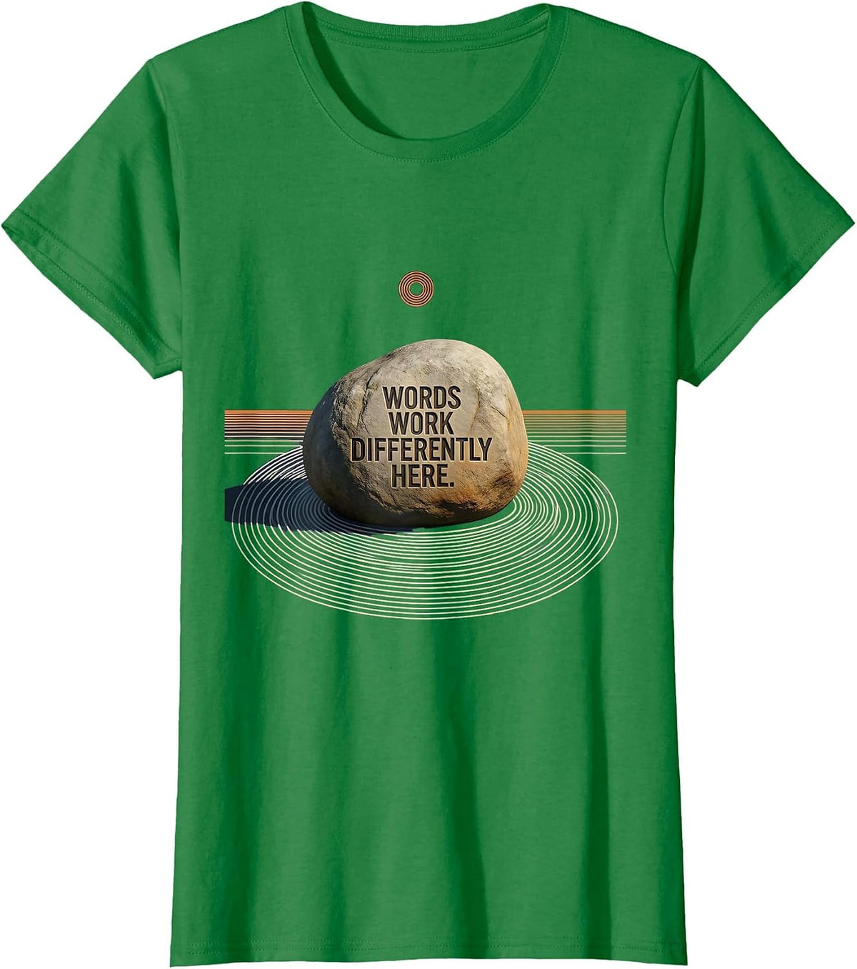 Women's Words Work Differently Here Dyslexia Awareness T-Shirt - Kelly Green