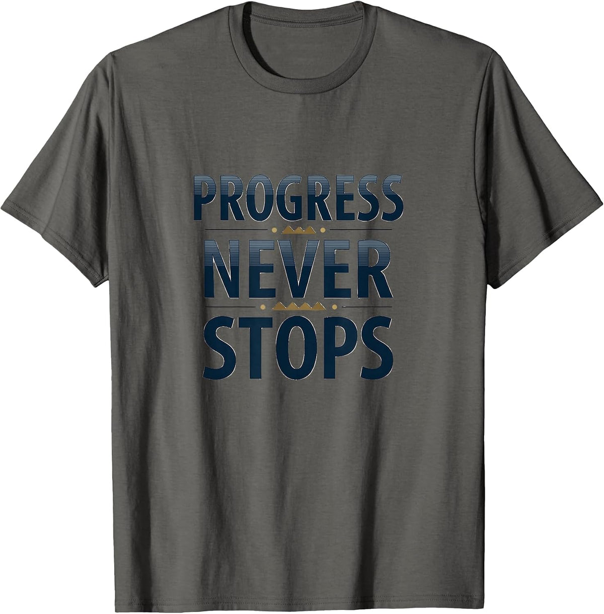Progress Never Stops Inauguration Design T-Shirt - Asphalt Grey